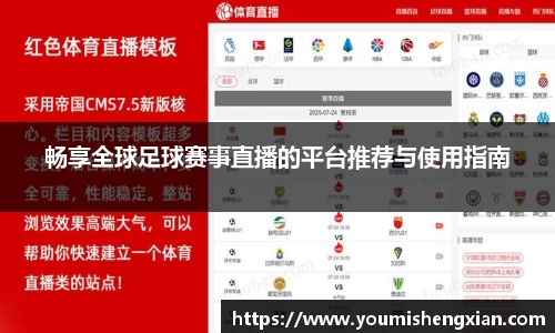 畅享全球足球赛事直播的平台推荐与使用指南